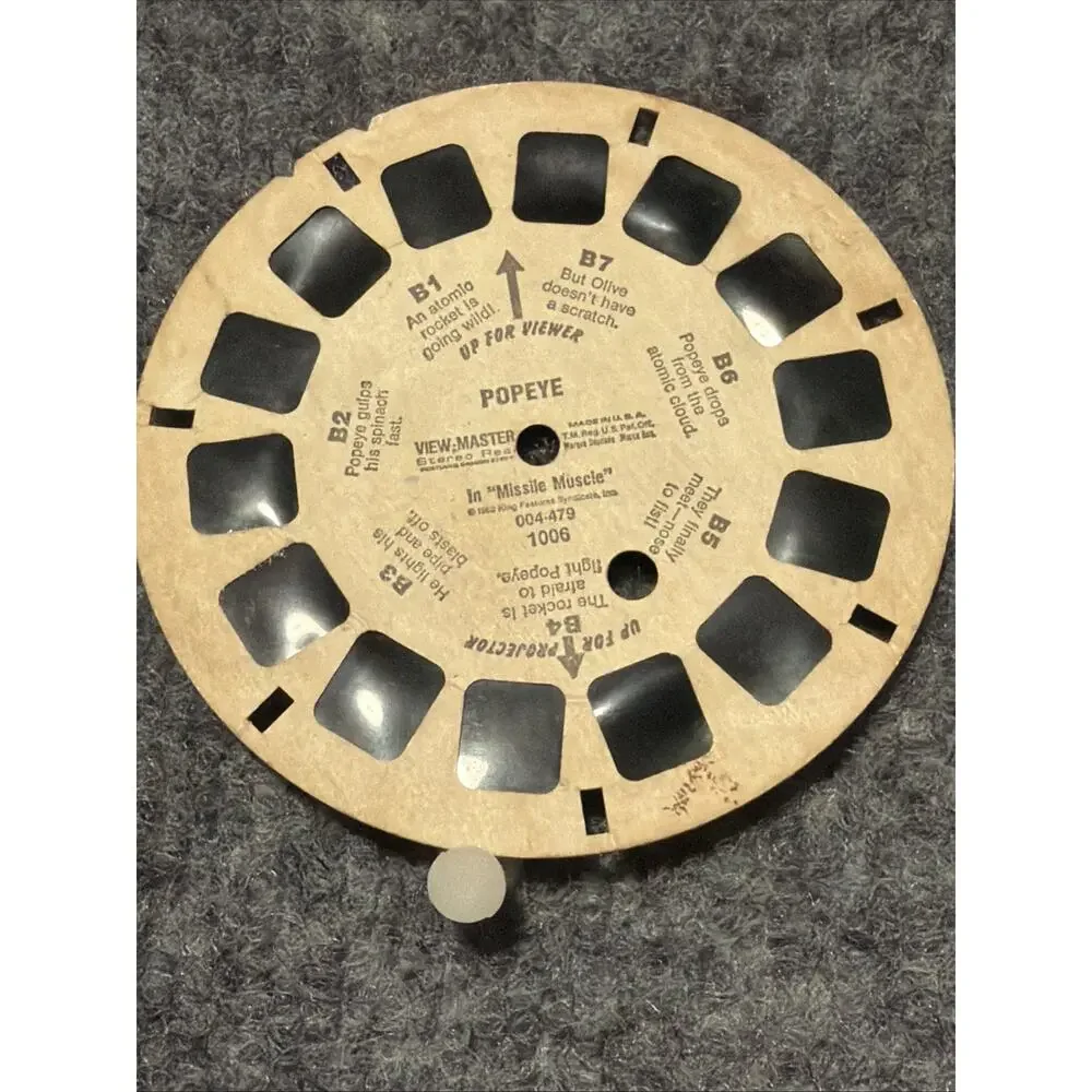 Vintage 1940s Sawyer’s View-Master Stereoscope 3D Viewer w/ Box & Disney, Scooby